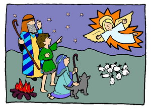 Cliparts Kerstmis Kerst stallen 