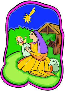 Cliparts Kerstmis Kerst stallen 