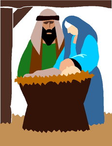 Cliparts Kerstmis Kerst stallen 