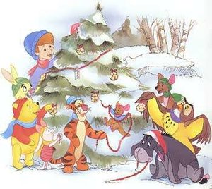 Cliparts Kerstmis Kerst winnie de pooh 