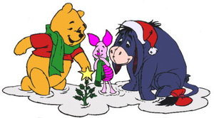 Cliparts Kerstmis Kerst winnie de pooh 