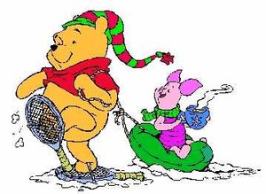 Cliparts Kerstmis Kerst winnie de pooh 