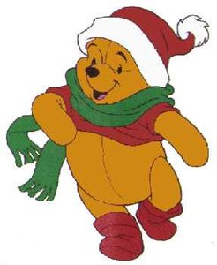 Cliparts Kerstmis Kerst winnie de pooh 