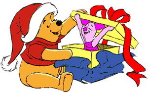 Cliparts Kerstmis Kerst winnie de pooh 