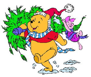 Cliparts Kerstmis Kerst winnie de pooh 