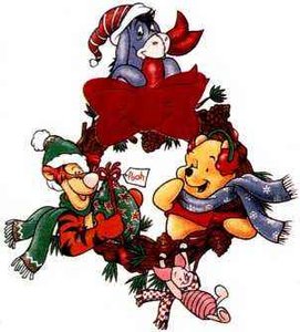 Cliparts Kerstmis Kerst winnie de pooh 