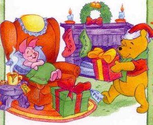 Cliparts Kerstmis Kerst winnie de pooh 