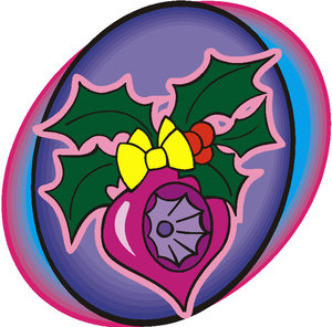 Cliparts Kerstmis Ovaal 