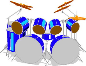 Muziek Cliparts Drumstel 