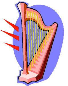 Muziek Cliparts Harpen Harp Muziek Instrument