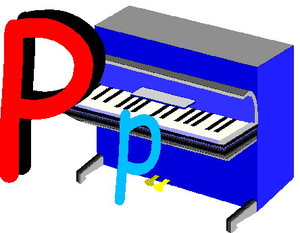 Muziek Cliparts Vleugels en piano 