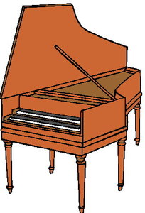 Muziek Cliparts Vleugels en piano Piano