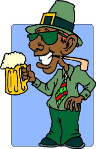 Cliparts Speciale dagen St patricks day Meneer Met Pintje Bier