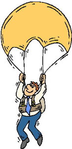 Sport Cliparts Parachuut springen 