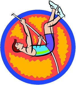 Sport Cliparts Polsstok hoogspringen 
