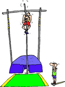 Sport Cliparts Polsstok hoogspringen 