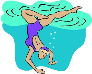 Sport Cliparts Synchroon zwemmen 