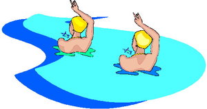 Sport Cliparts Synchroon zwemmen 