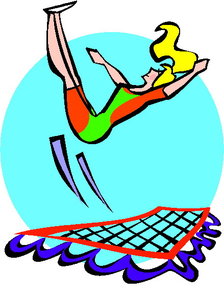 Sport Cliparts Trampoline springen 