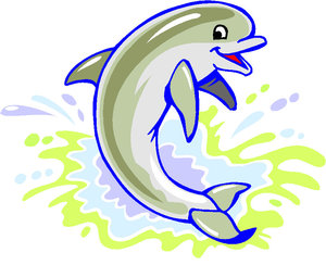 Cliparts Vissen Dolfijnen 