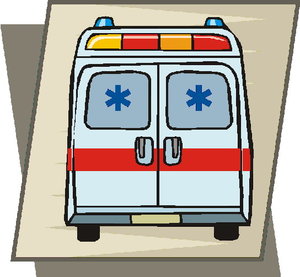 Cliparts Voertuigen Ambulance 