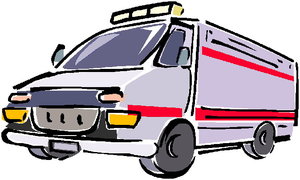 Cliparts Voertuigen Ambulance 