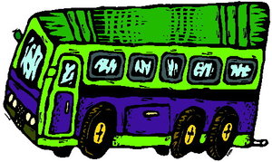 Cliparts Voertuigen Bussen 