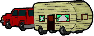 Cliparts Voertuigen Campers en caravans 