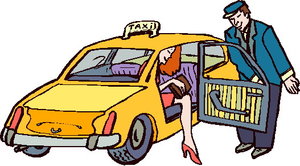 Cliparts Voertuigen Taxi 