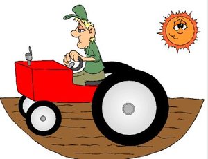 Cliparts Voertuigen Tractoren 