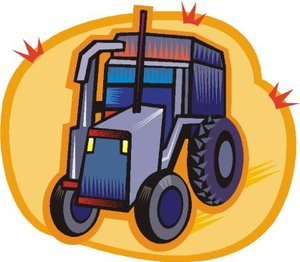Cliparts Voertuigen Tractoren 