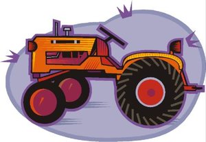 Cliparts Voertuigen Tractoren 
