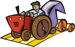 Cliparts Voertuigen Tractoren 