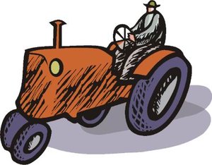 Cliparts Voertuigen Tractoren 