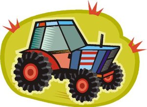 Cliparts Voertuigen Tractoren 