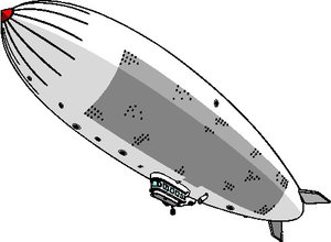 Cliparts Voertuigen Zeppelins 