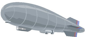 Cliparts Voertuigen Zeppelins 