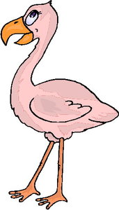 Cliparts Vogels Flamingo 