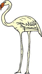 Cliparts Vogels Flamingo 