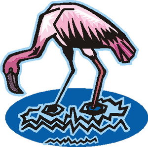 Cliparts Vogels Flamingo 