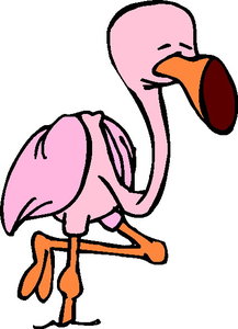 Cliparts Vogels Flamingo 