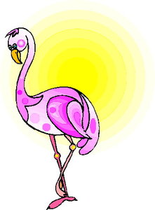 Cliparts Vogels Flamingo 