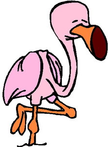 Cliparts Vogels Flamingo 