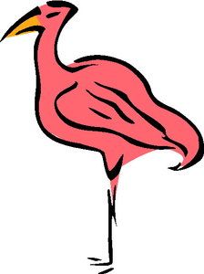 Cliparts Vogels Flamingo 