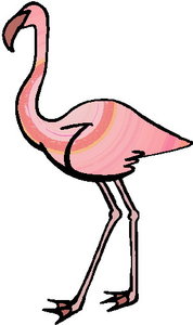 Cliparts Vogels Flamingo 