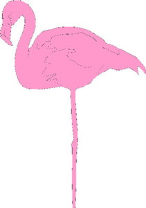 Cliparts Vogels Flamingo 