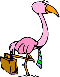 Cliparts Vogels Flamingo 