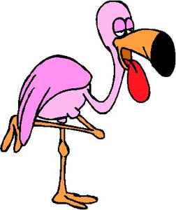 Cliparts Vogels Flamingo 