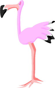 Cliparts Vogels Flamingo 