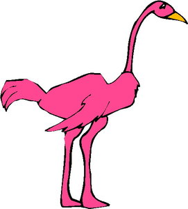 Cliparts Vogels Flamingo 